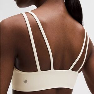 lululemon athletica Ivory Strappy Sports Bra